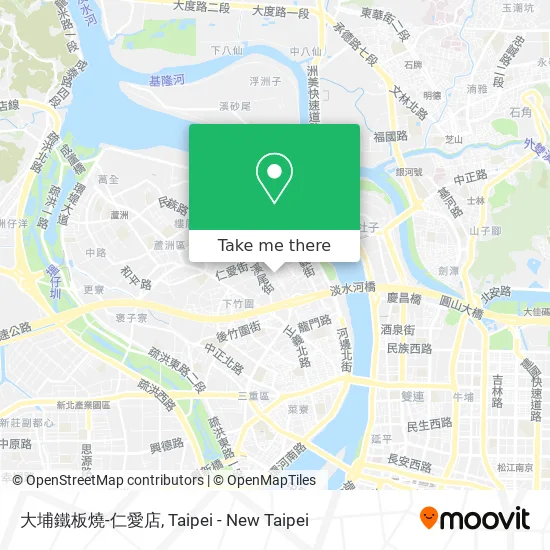 大埔鐵板燒-仁愛店 map