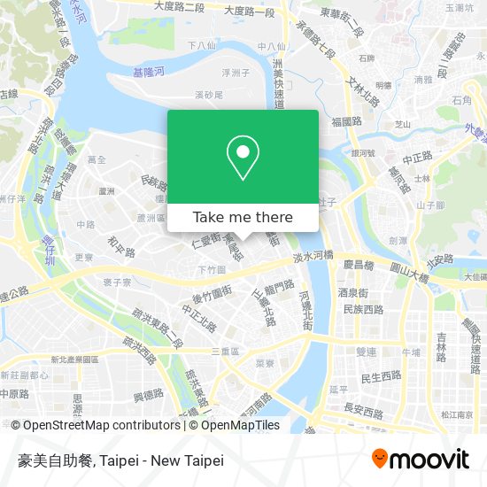 豪美自助餐 map