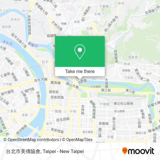 台北市美僑協會地圖