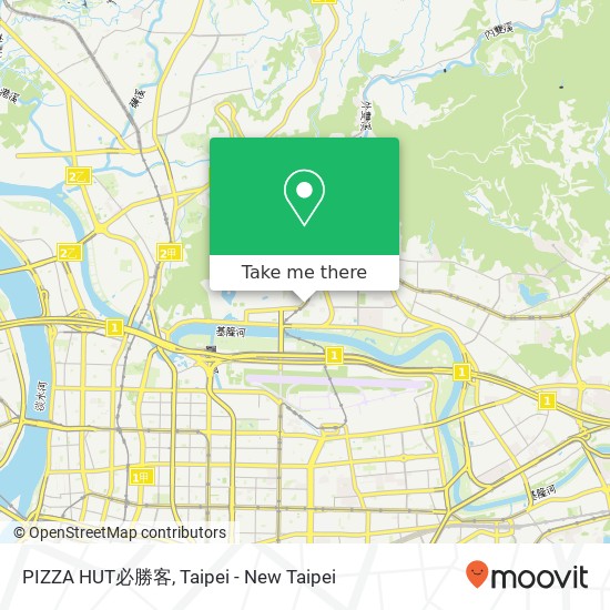 PIZZA HUT必勝客, 臺北市中山區北安路552號 map