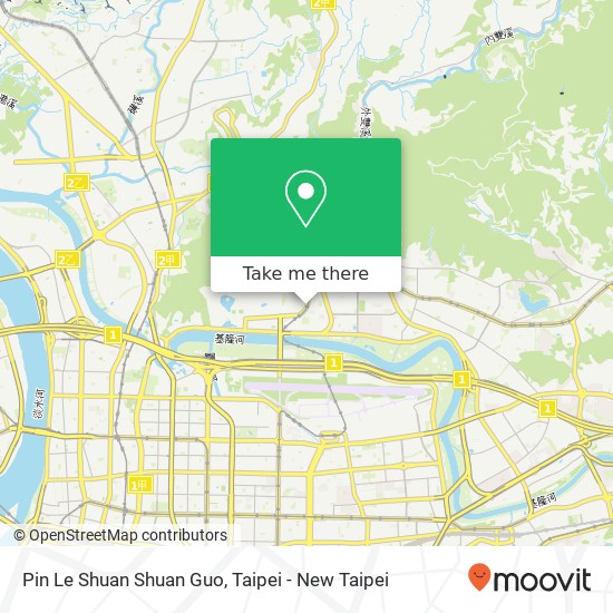 Pin Le Shuan Shuan Guo, 臺北市中山區北安路571號地圖