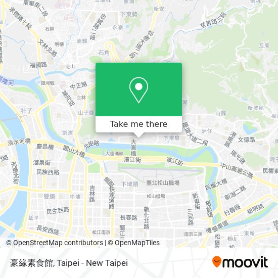 豪緣素食館 map
