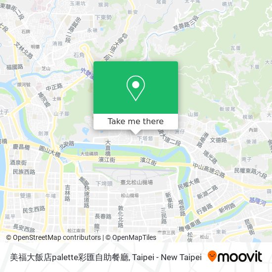 美福大飯店palette彩匯自助餐廳 map