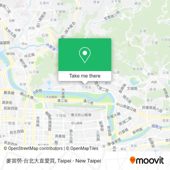 麥當勞-台北大直愛買 map