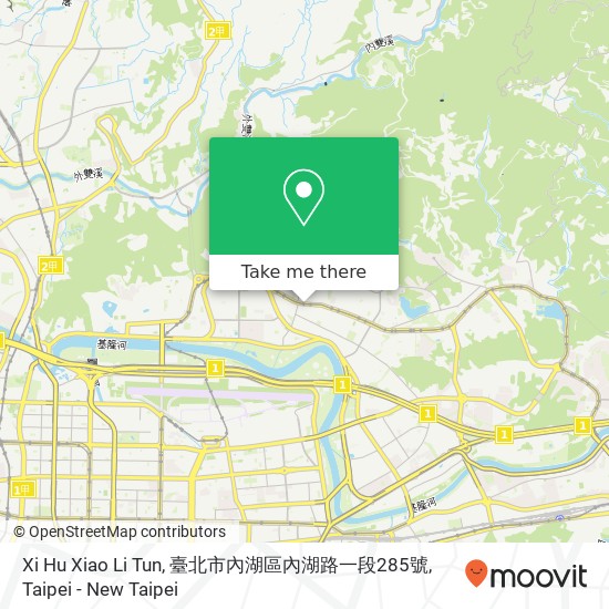 Xi Hu Xiao Li Tun, 臺北市內湖區內湖路一段285號 map