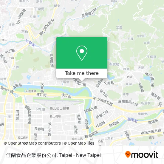 佳蘭食品企業股份公司地圖