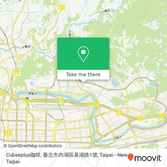 Cubeeplus咖啡, 臺北市內湖區基湖路1號 map