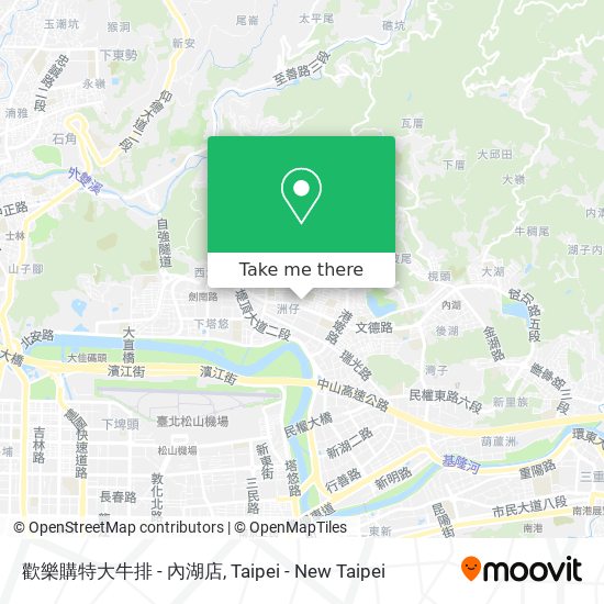 歡樂購特大牛排 - 內湖店 map