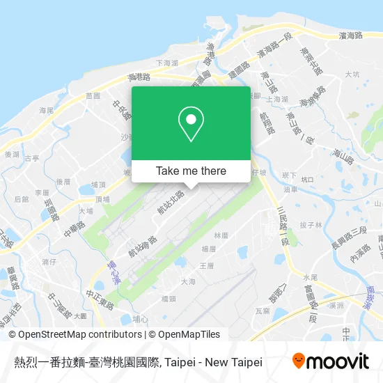 熱烈一番拉麵-臺灣桃園國際地圖