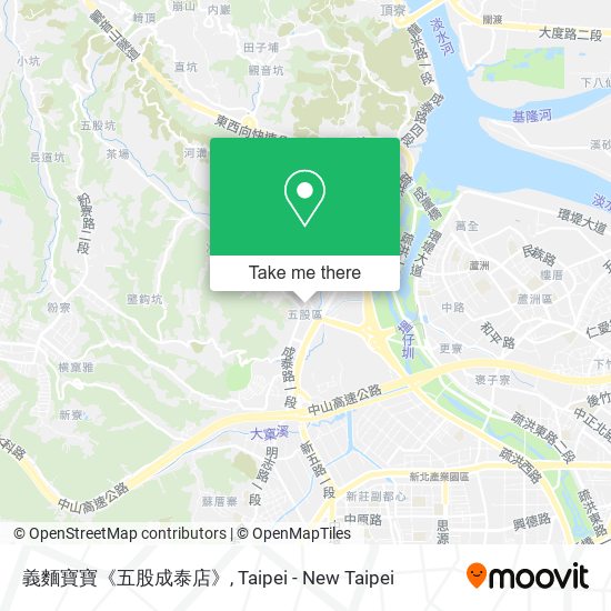 義麵寶寶《五股成泰店》地圖