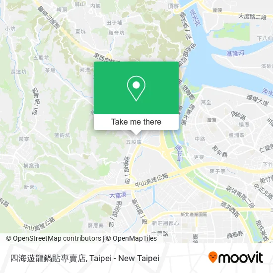四海遊龍鍋貼專賣店地圖