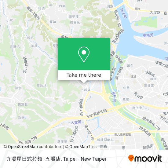 九湯屋日式拉麵 -五股店地圖