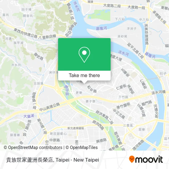 貴族世家蘆洲長榮店地圖