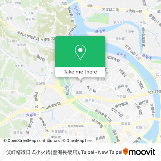 偵軒精緻日式小火鍋(蘆洲長榮店)地圖