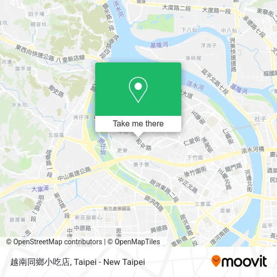 越南同鄉小吃店地圖