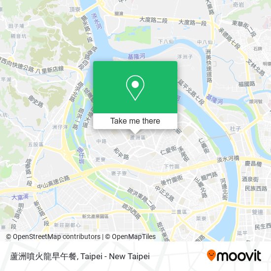 蘆洲噴火龍早午餐 map