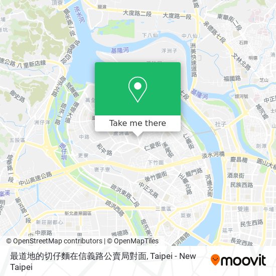 最道地的切仔麵在信義路公賣局對面 map