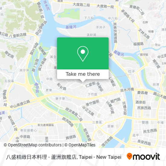 八盛精緻日本料理 - 蘆洲旗艦店 map