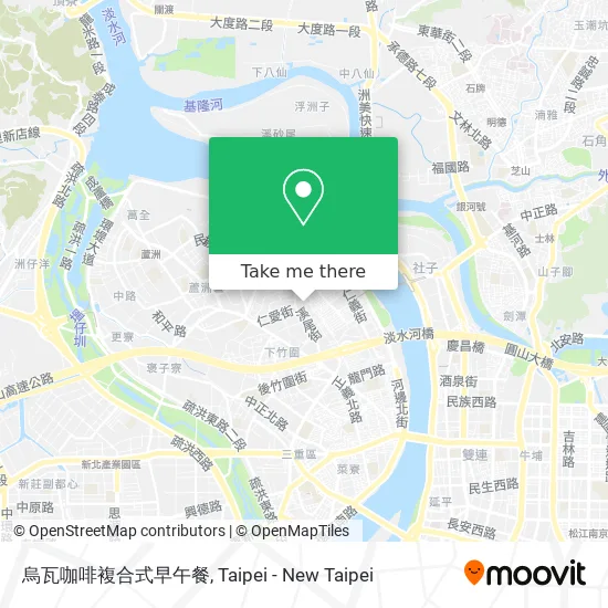 烏瓦咖啡複合式早午餐 map