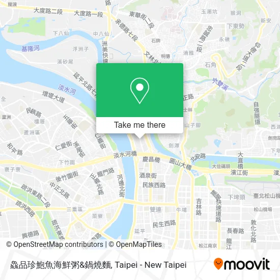 鱻品珍鮑魚海鮮粥&鍋燒麵地圖