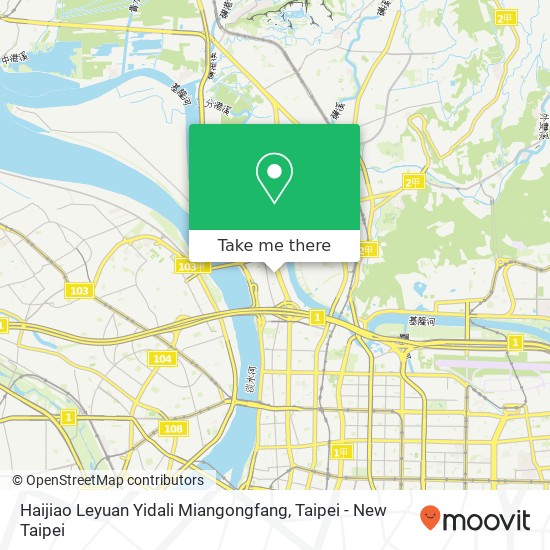 Haijiao Leyuan Yidali Miangongfang, 臺北市士林區葫東街 map