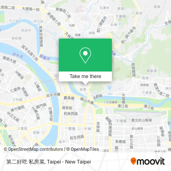 第二好吃 私房菜地圖