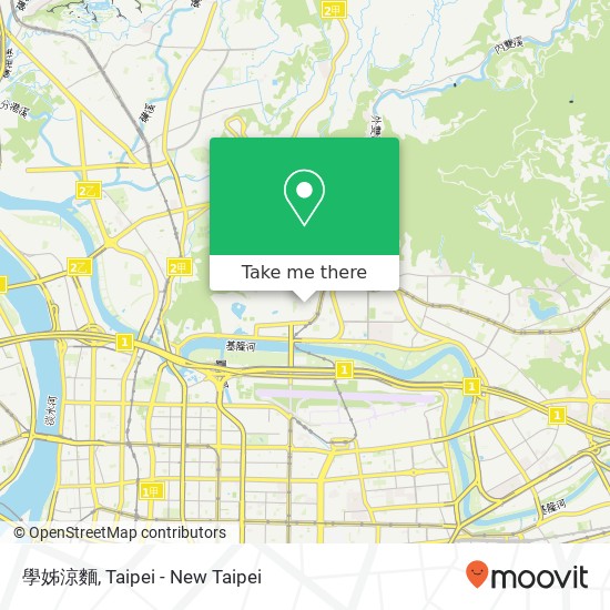 學姊涼麵, 臺北市中山區大直街37號地圖