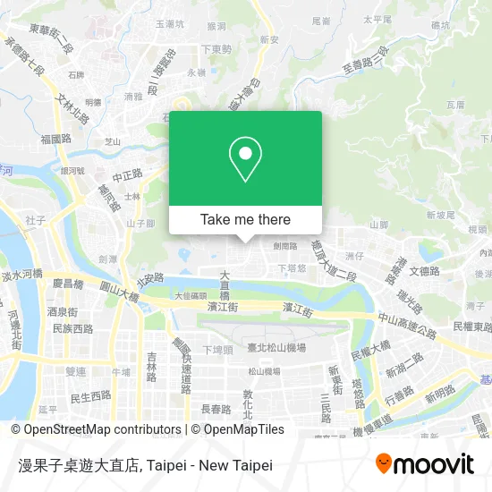 漫果子桌遊大直店 map