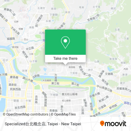 Specialized台北概念店地圖