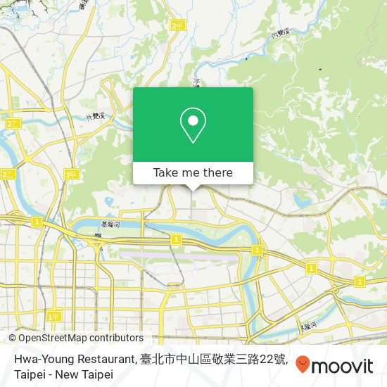 Hwa-Young Restaurant, 臺北市中山區敬業三路22號 map