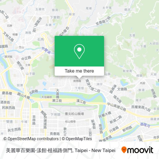 美麗華百樂園-漾館-植福路側門地圖