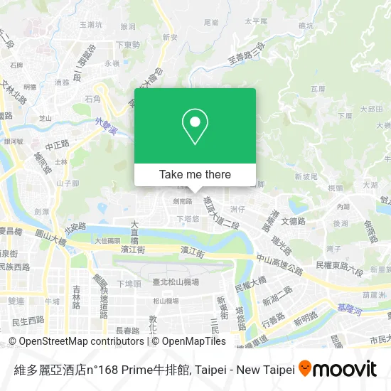 維多麗亞酒店n°168 Prime牛排館地圖