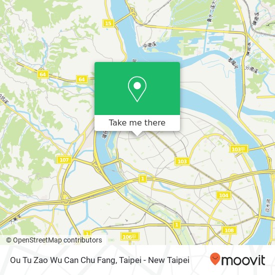 Ou Tu Zao Wu Can Chu Fang, 新北市蘆洲區光榮路95號地圖