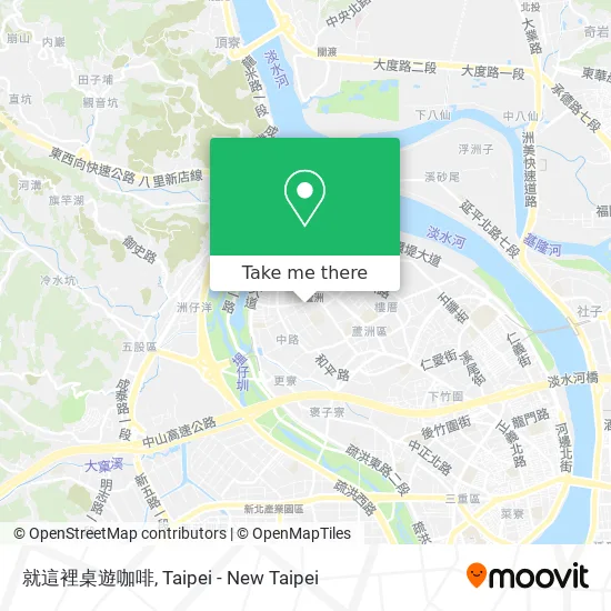 就這裡桌遊咖啡 map