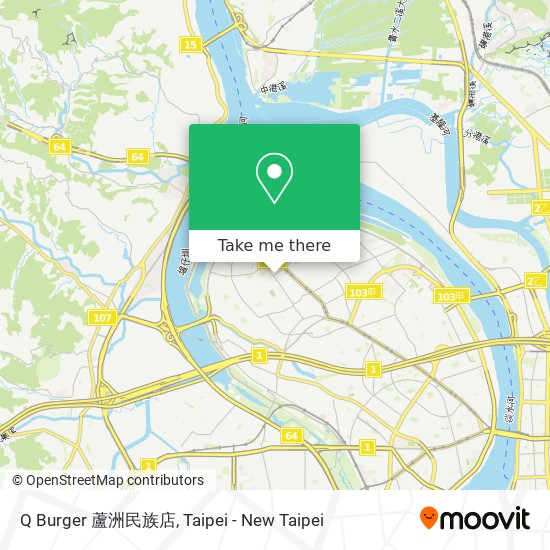 Q Burger 蘆洲民族店 map