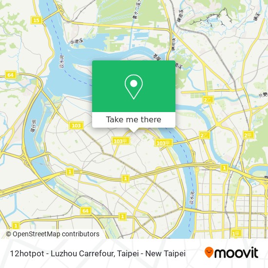 12hotpot - Luzhou Carrefour map
