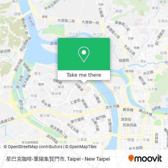 星巴克咖啡-重陽集賢門市 map