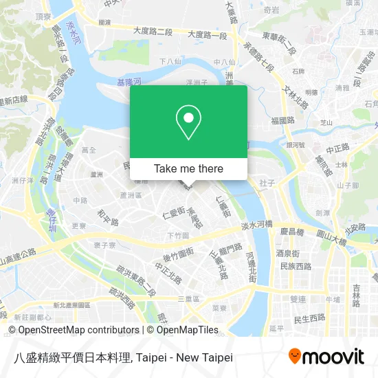 八盛精緻平價日本料理 map