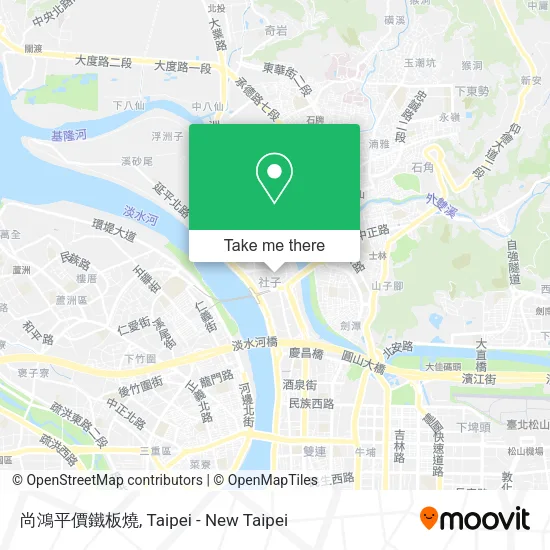 尚鴻平價鐵板燒地圖