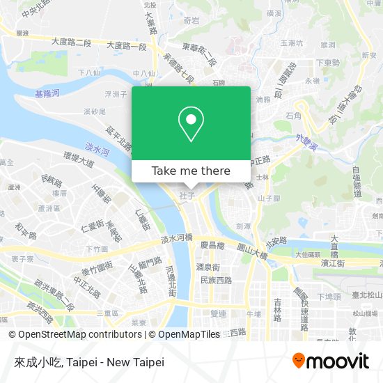 來成小吃 map