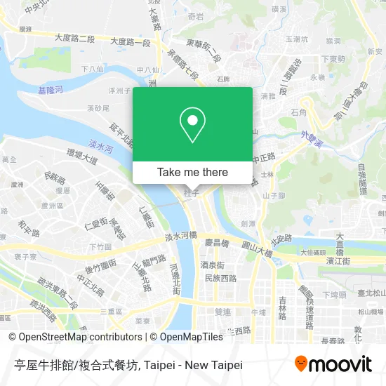 亭屋牛排館/複合式餐坊地圖