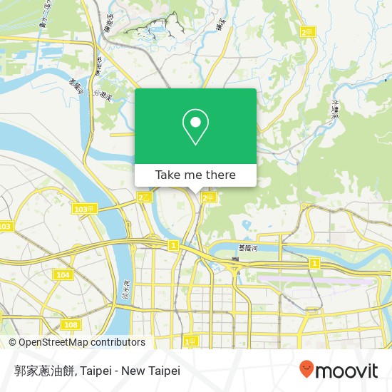 郭家蔥油餅, 臺北市士林區基河路地圖