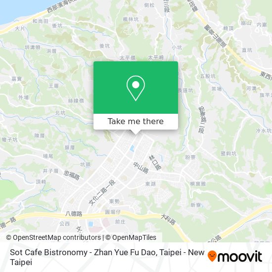 Sot Cafe Bistronomy - Zhan Yue Fu Dao map