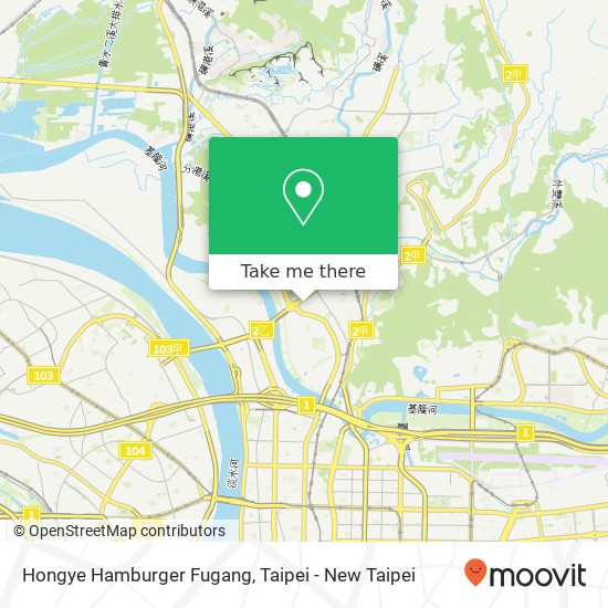 Hongye Hamburger Fugang, 臺北市士林區福港街13號 map