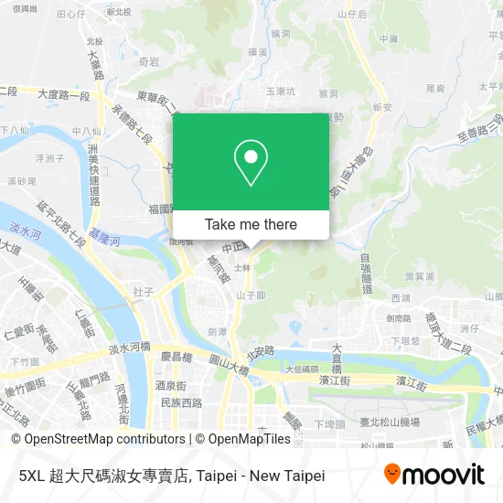 5XL 超大尺碼淑女專賣店 map