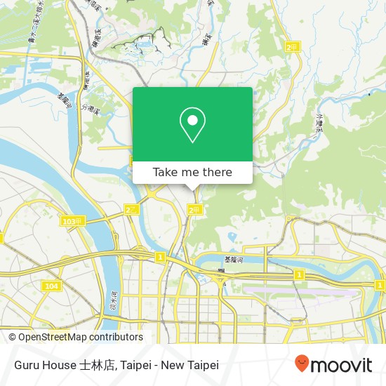 Guru House 士林店, 臺北市士林區文林路269號 map