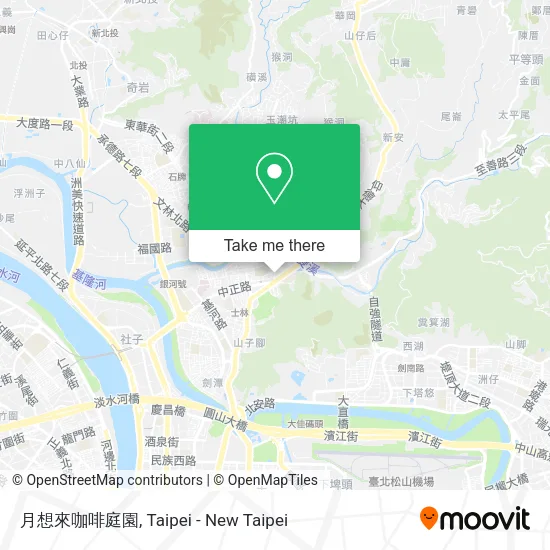 月想來咖啡庭園地圖