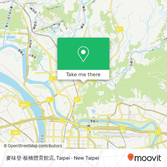 麥味登-板橋體育館店, 臺北市士林區中正路17號 map