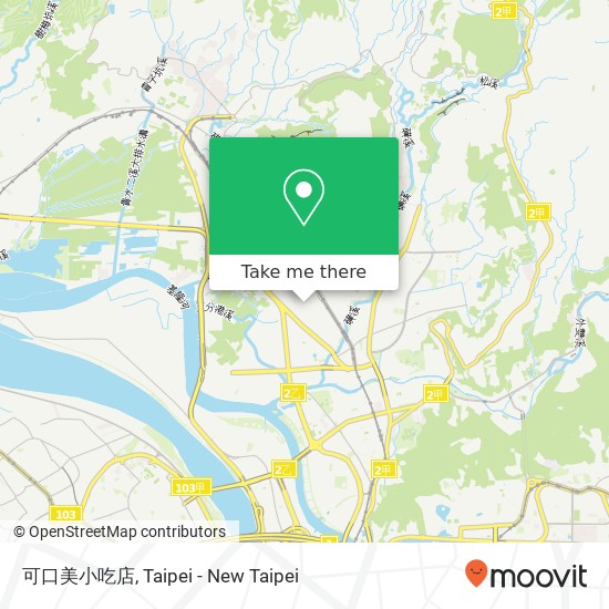 可口美小吃店, 臺北市北投區致遠一路二段 map