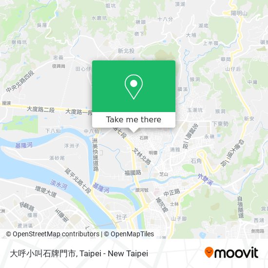 大呼小叫石牌門市地圖